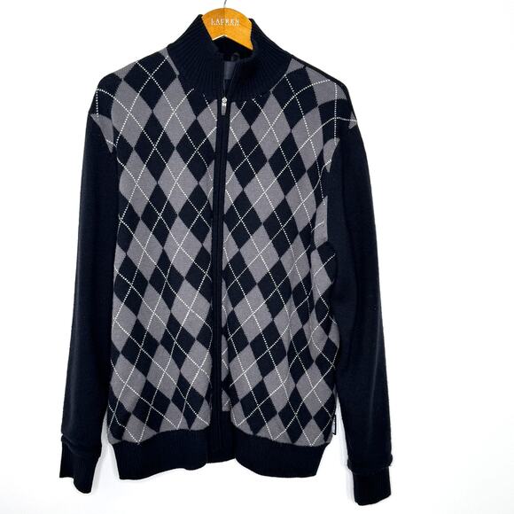 Sunice Argyle Windstopper Zip Front Wool‎ Jacket - Picture 1 of 11